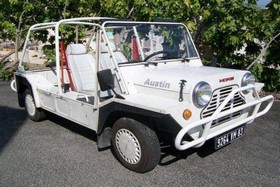 location Mini Moke blanche